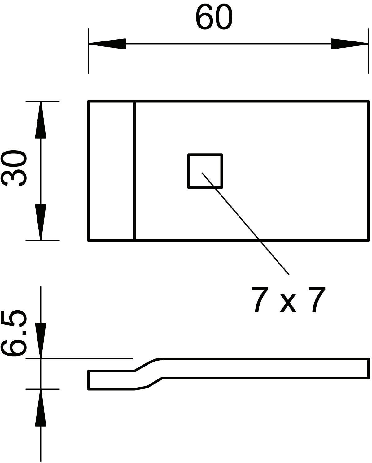 OBO Bettermann 6479435 Klemmstück 50 St. Grau