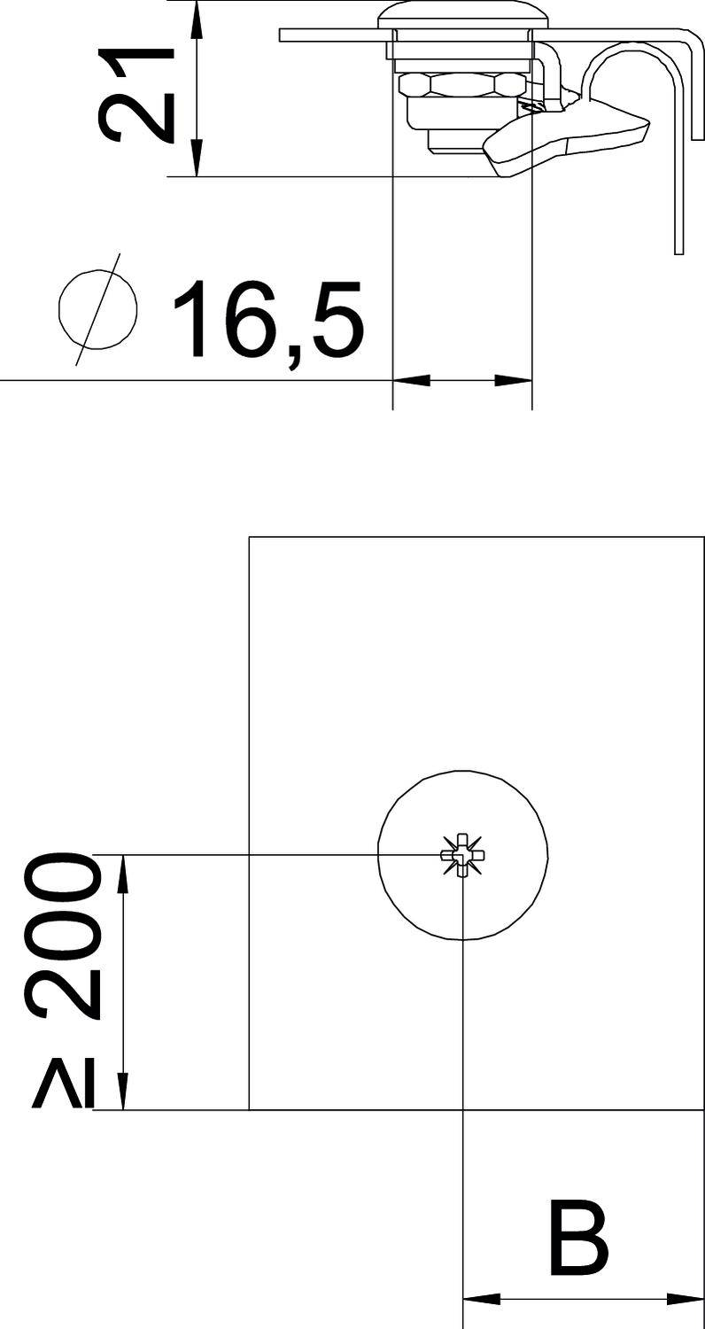 OBO Bettermann 6065018 Drehriegel 20St.