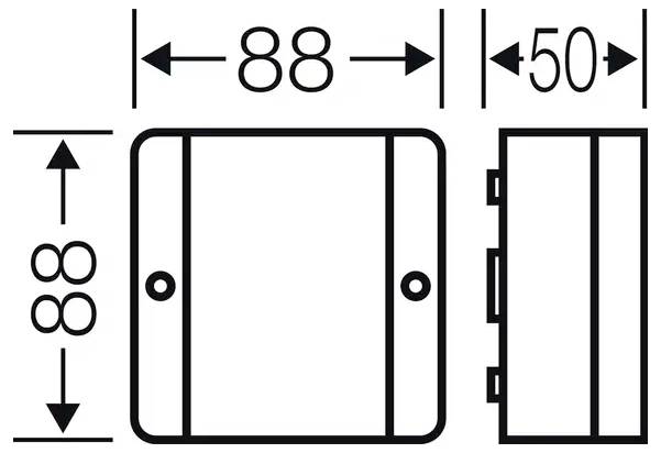 Hensel 62000263 Abzweigdose (L x B x H) 88 x 88 x 50mm Grau IP55 1St.