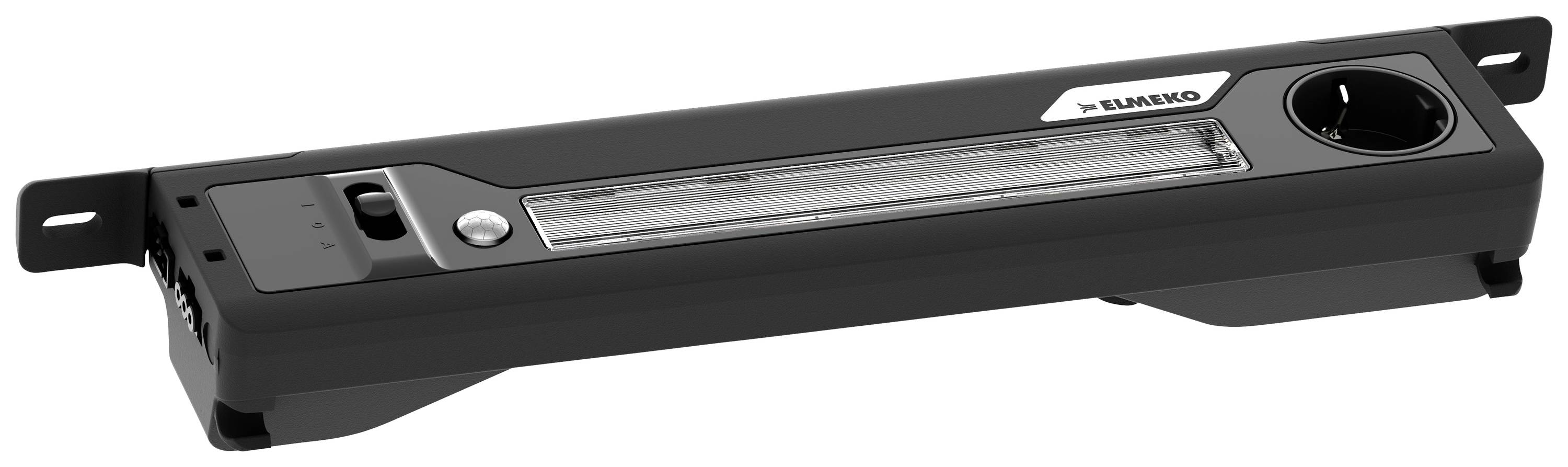 Elmeko LED-Leuchte LMX-360-B, 100-240V AC, 11 W Schwarz 11 W 1400 lm (L x B x H) 55 x 402 x 77 mm 1