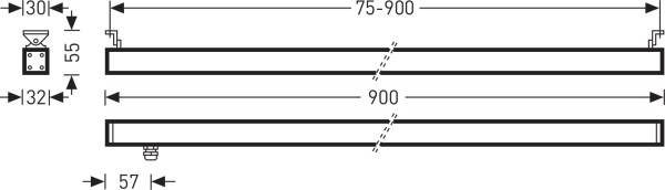 Trilux 6971850 AltigoG290 #6971850 LED-Deckenleuchte LED 27W Anthrazit
