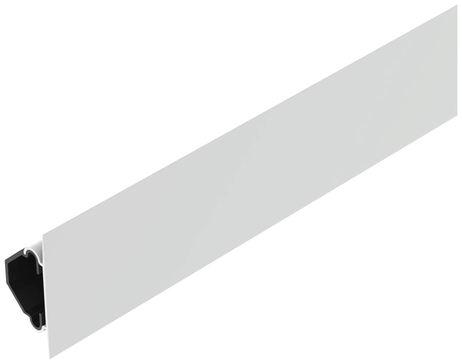 Ein graues rechteckiges Objekt mit abgerundeten Kanten ist schräg in der Bildmitte zu sehen.