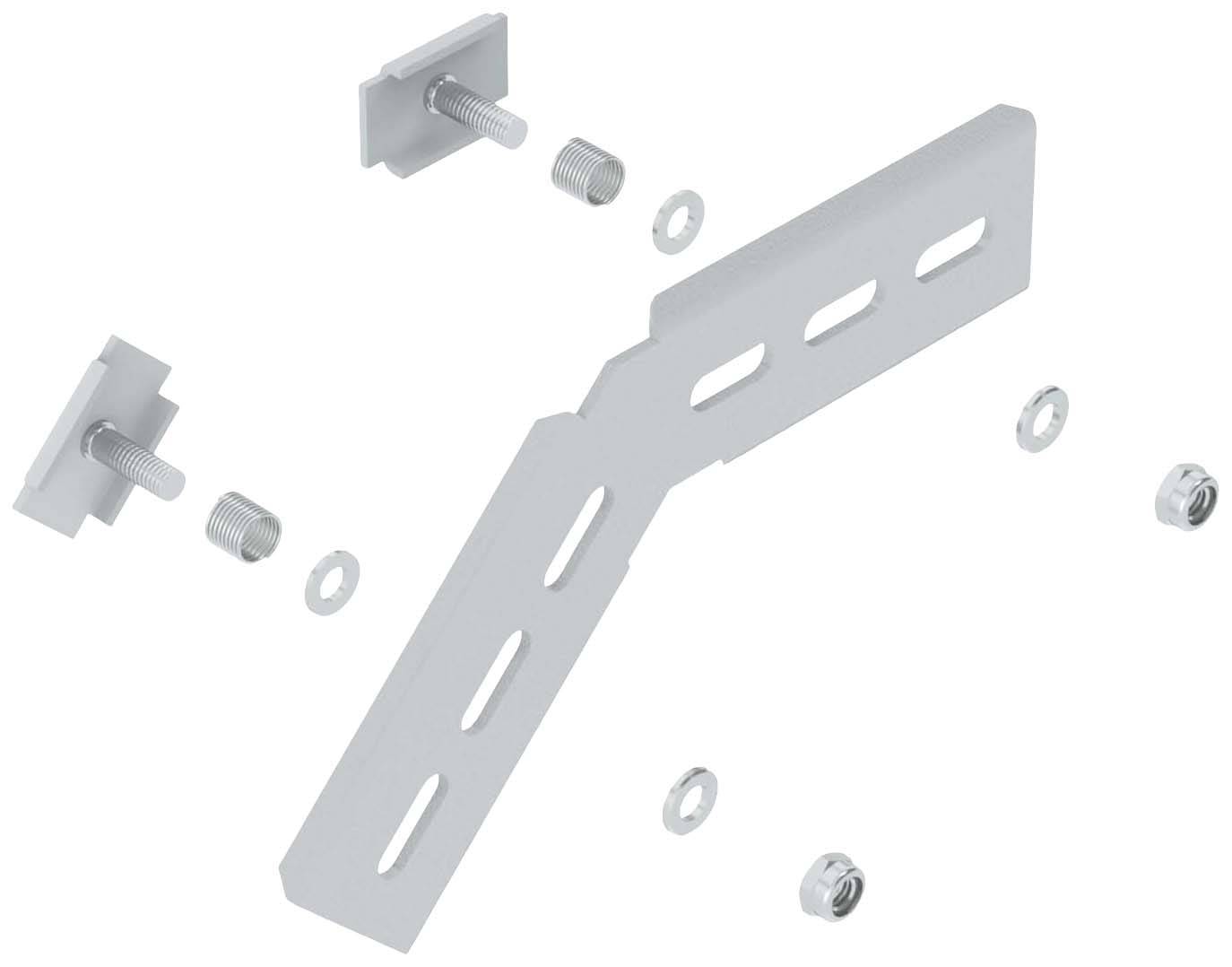 OBO Bettermann 6479413 Befestigungswinkel 50 St. Grau