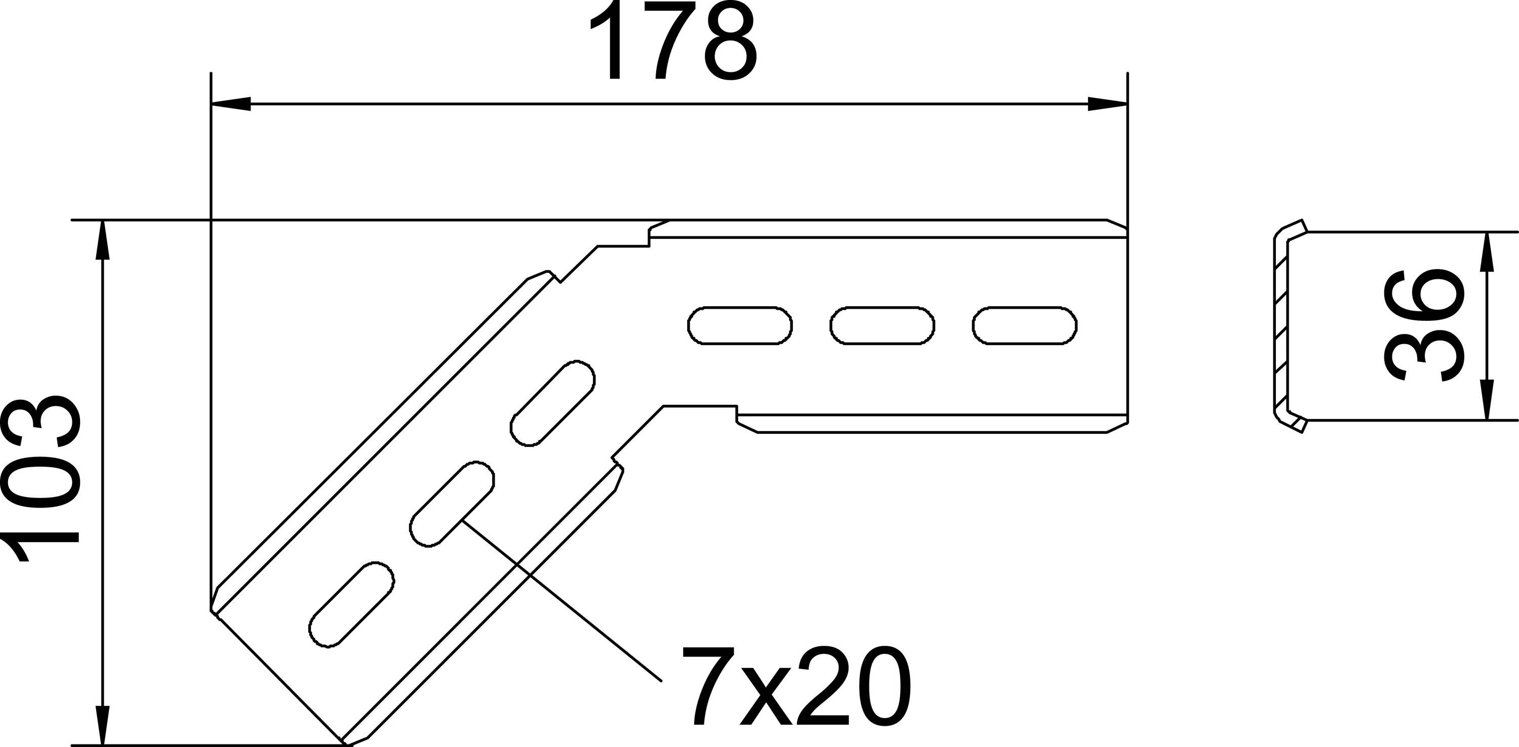 OBO Bettermann 6479413 Befestigungswinkel 50 St. Grau