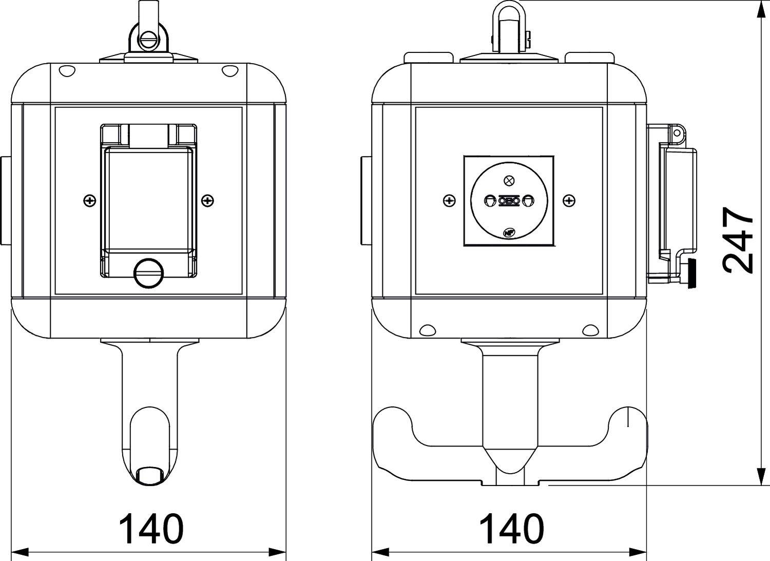 OBO Bettermann 6109782 Versorgungseinheit IP20 Schwarz