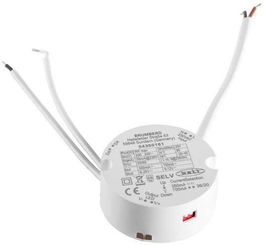 Brumberg 17758010 LED-Trafo 9W 700mA 6 - 12V dimmbar 1St.