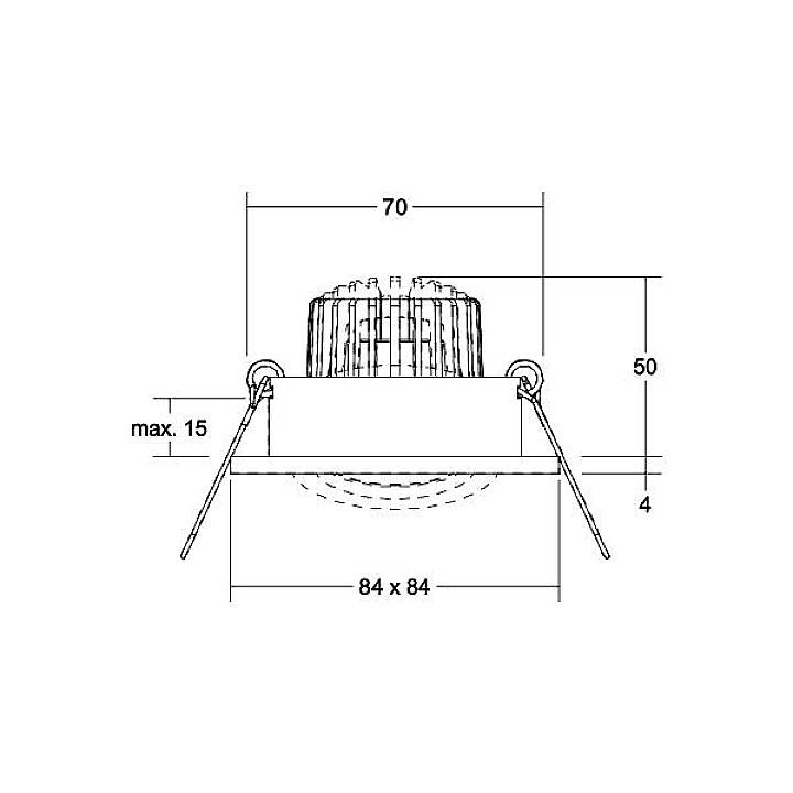 Brumberg 39327153 39327153 LED-Einbauleuchte LED 6 W Nickel