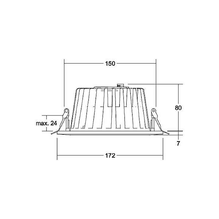 Brumberg 41553073 41553073 LED-Einbauleuchte LED 30W Weiß