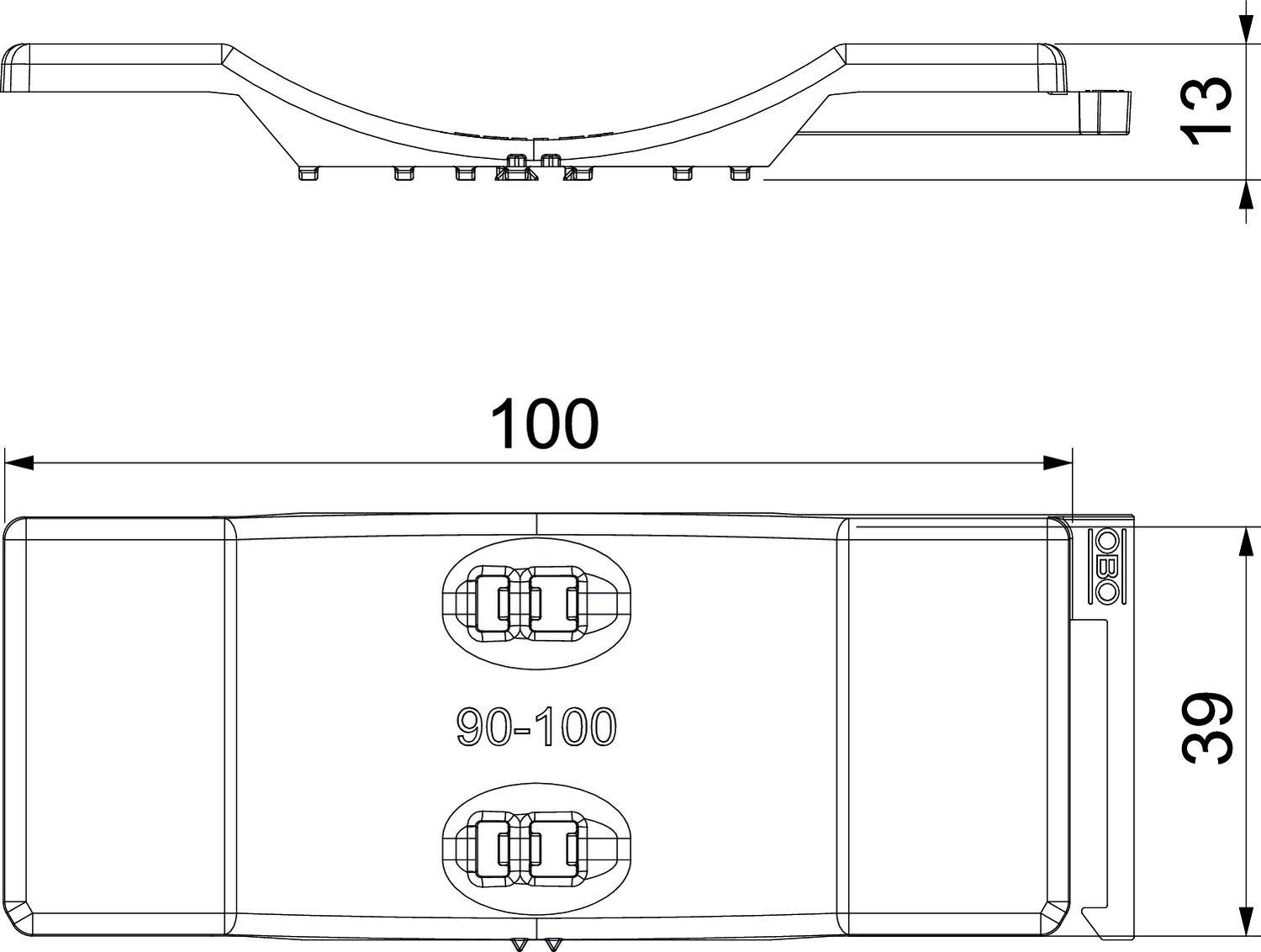 OBO Bettermann 1198100 Gegenwanne 25St.