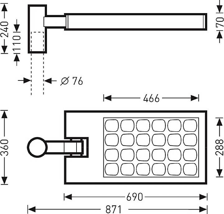 Trilux Elle IV-AB1 #6584840 6584840 LED-Aufsatzleuchte LED ohne 53 W Anthrazit