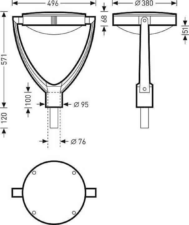 Trilux Publisca P1 #6847840 6847840 LED-Aufsatzleuchte LED ohne 21W Anthrazit