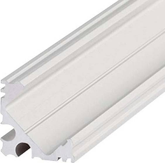Aluminiumprofil mit T-Nuten für den Bau von modularen Strukturen und Rahmen in technischen Anwendungen. Rechteckige Form mit mehreren Kanälen.