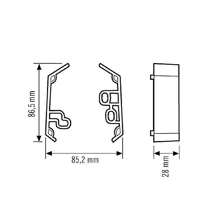 ESYLUX EM10025426 Befestigung Weiß