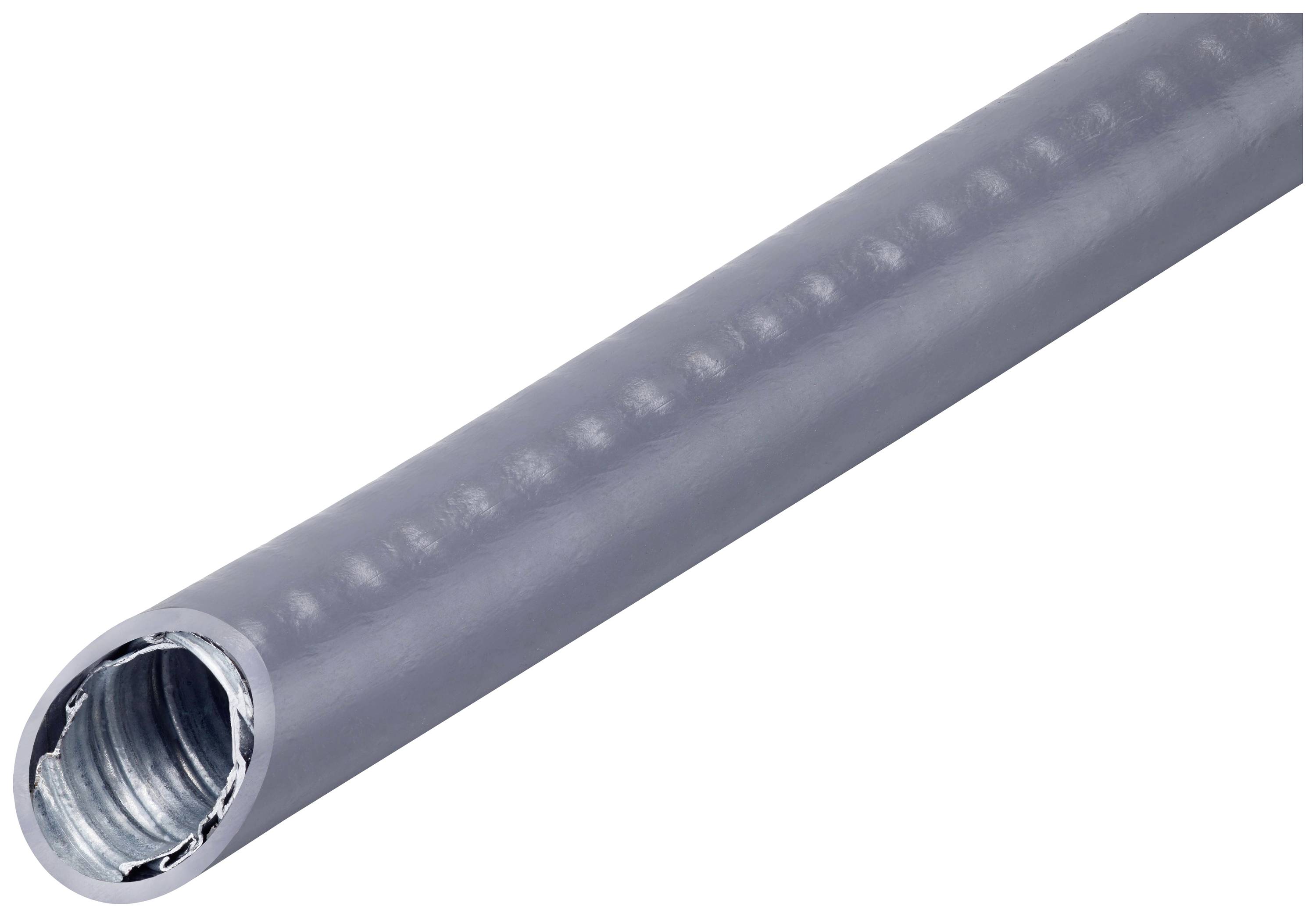 Fränkische Rohrwerke 4870921610 MC-DMC-216-PVC.30 Metallschutzschlauch Grau 15.5mm 30m