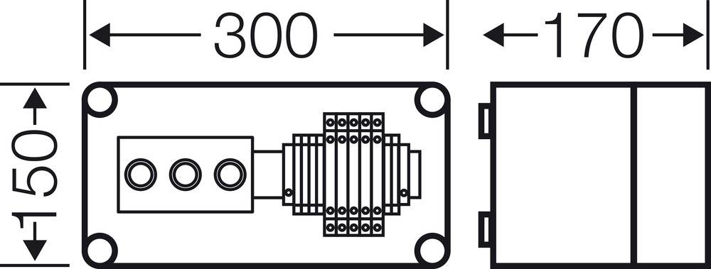 Hensel 20001484 Mi 2133 Kleinverteiler Aufbau Inhalt 1St.