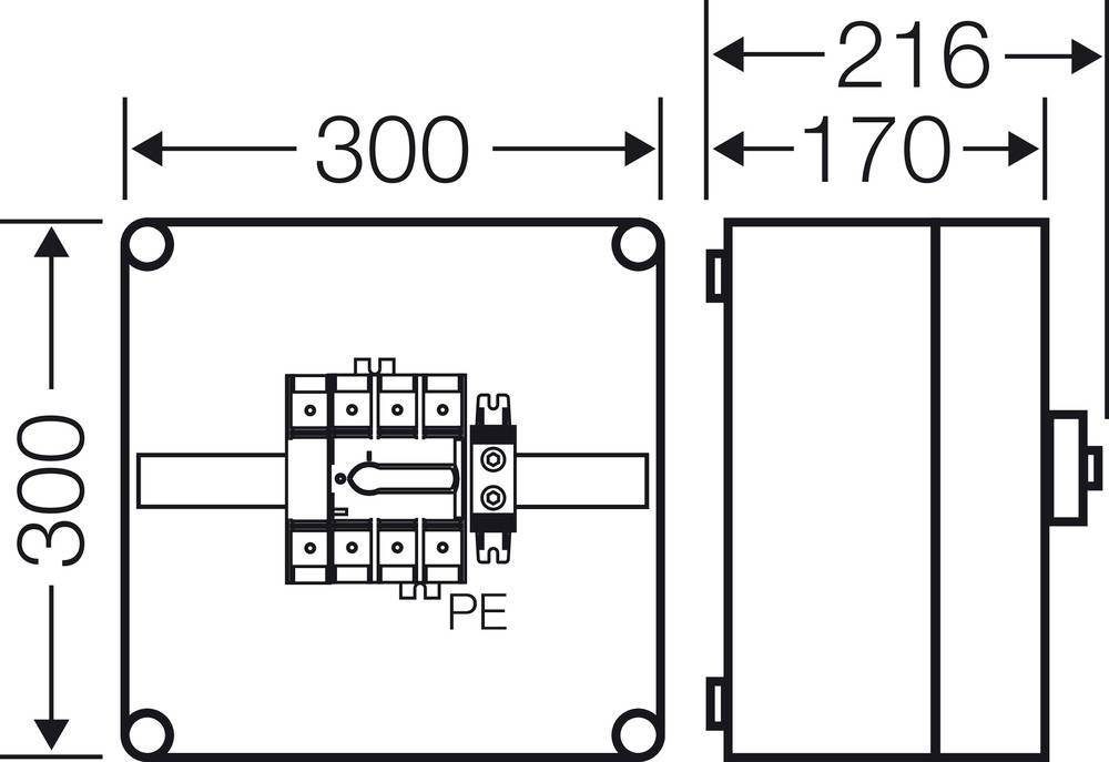 Hensel Mi 7216 Lasttrennschalter 1 St. Schaltspannung (max.): 690 V/AC