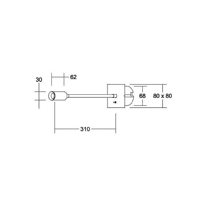 Brumberg 10180723 10180723 LED-Wandleuchte 4.2W LED Chrom