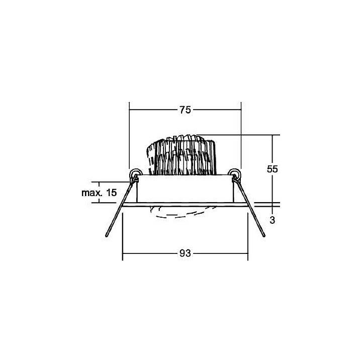 Brumberg 39309253 39309253 LED-Einbauleuchte LED 6W