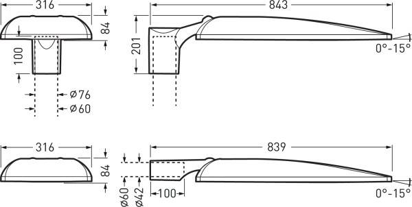 Trilux Jovie 70I-A #7654640 7654640 LED-Mastleuchte LED ohne 68W Anthrazit