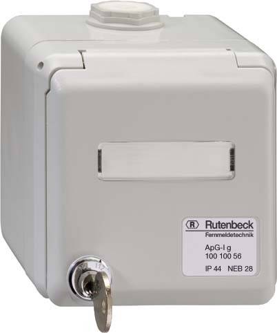 Rutenbeck Netzwerkdose Aufputz Grau