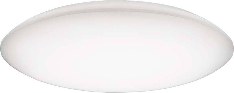 Ein ovales, schlichtes, weißes LED-Deckenlicht mit weichen Kanten. Ideal für moderne oder minimalistische Wohnräume.