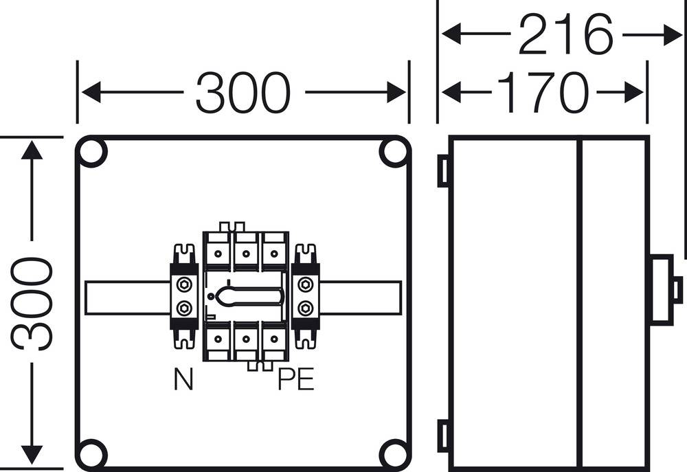 Hensel Mi 7215 Lasttrennschalter 1 St. Schaltspannung (max.): 690 V/AC