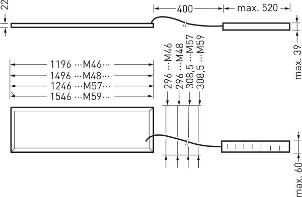 Trilux 7524362 ArimoFit Ac #7524362 LED-Deckenleuchte LED 50W Weiß