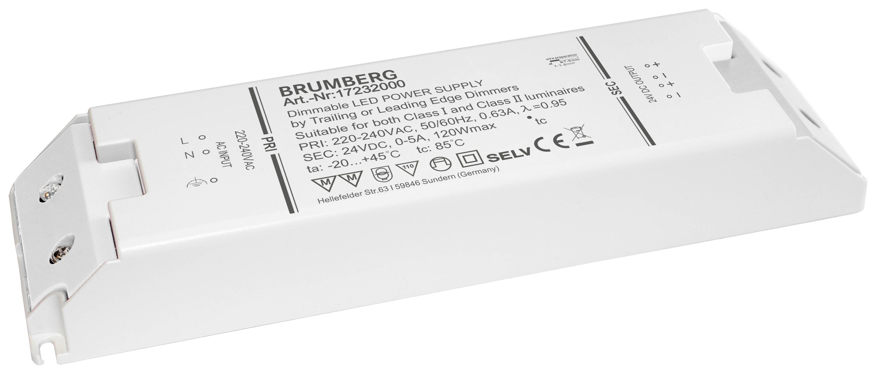 Brumberg 17232000 LED-Trafo 120 W 24 V dimmbar 1 St.