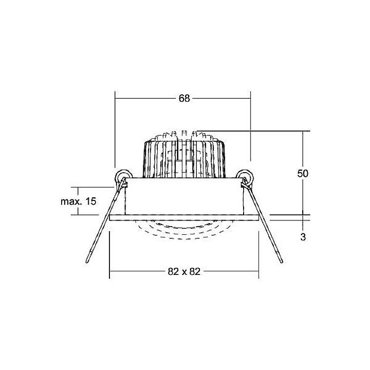 Brumberg 40144073 40144073 LED-Einbauleuchte LED 6W Weiß