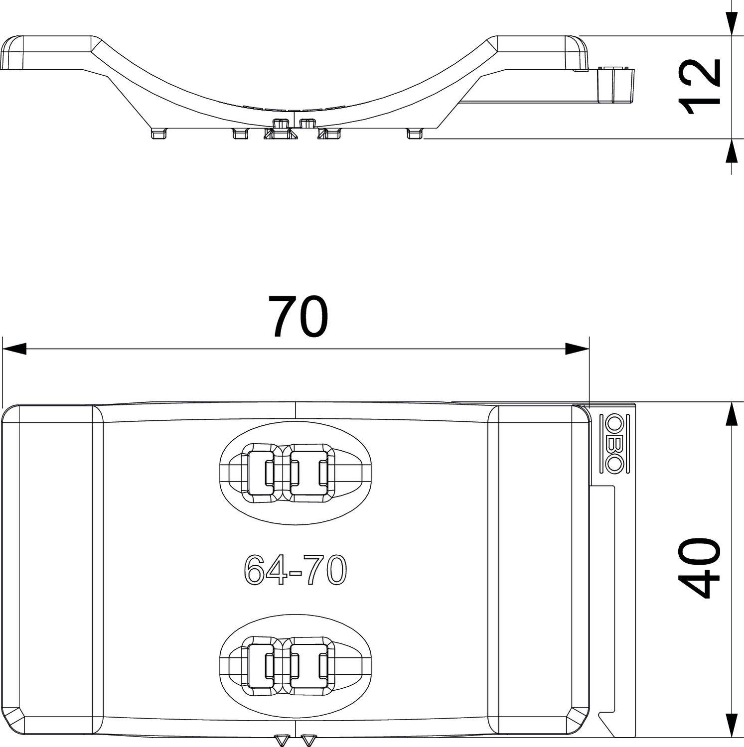 OBO Bettermann 1198070 Gegenwanne 1 St.