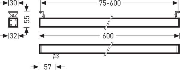 Trilux 6970850 AltigoG260 #6970850 LED-Deckenleuchte LED 18W Anthrazit