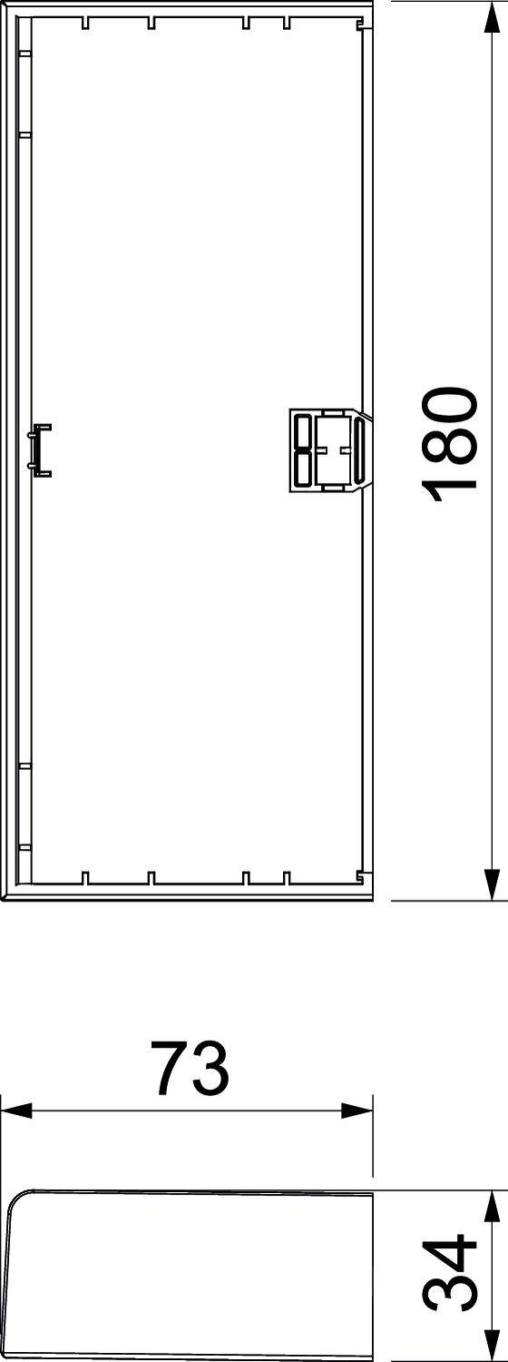 OBO Bettermann 6132781 Endstück (B x T) 180mm x 73mm 1 St. Weiß