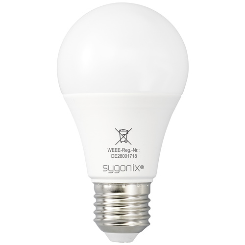 Sygonix LED-Leuchtmittel EEK: F (A - G) SY-5218532 E27 9 W Warmweiß bis Neutralweiß