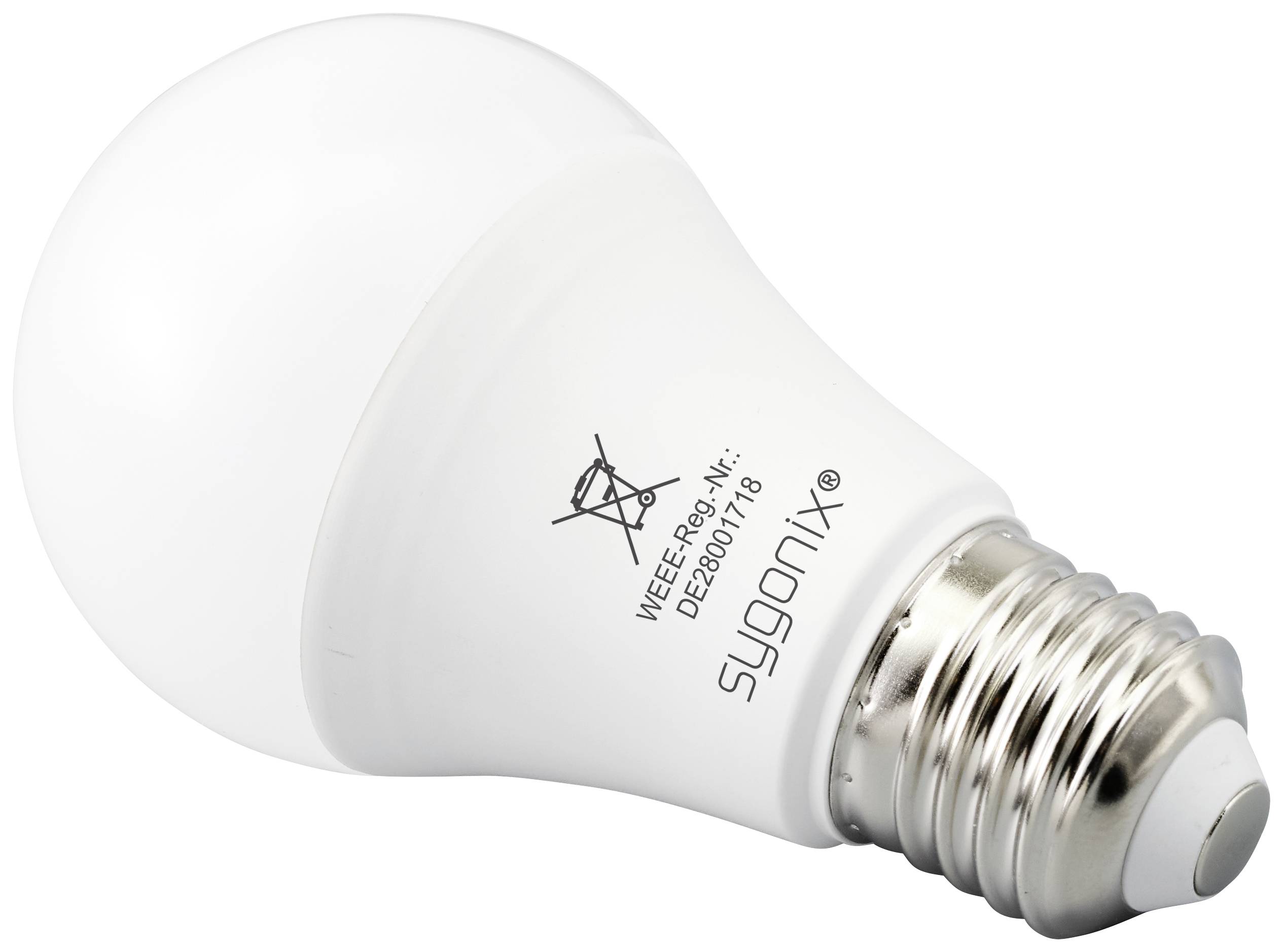 Sygonix LED-Leuchtmittel EEK: F (A - G) SY-5218532 E27 9W Warmweiß bis Neutralweiß