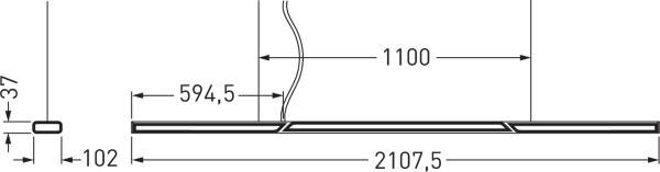 Trilux Parelia H-L #7009051 7009051 LED-Pendelleuchte LED ohne 79W Silber