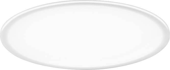 Weiße, ovale Keramikplatte mit breitem Rand, von oben betrachtet, auf einem neutralen Hintergrund.
