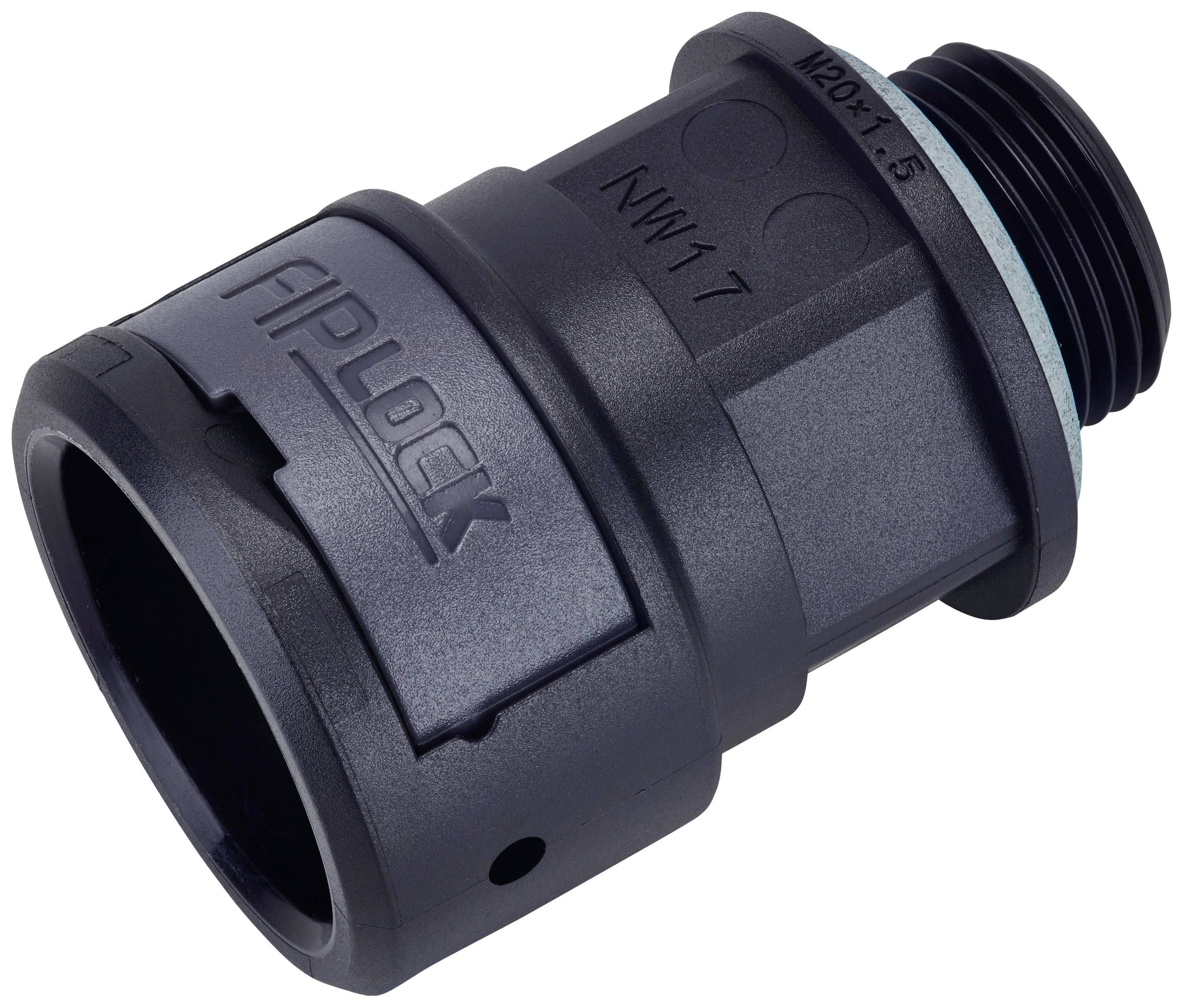 Fränkische Rohrwerke 4890307900 ASPA-48M63PB Schlauchverschraubung Schwarz M63 x 1.5 48mm Gerade 4St.