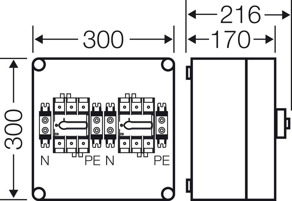 Hensel Mi 7225 Lasttrennschalter 1 St. Schaltspannung (max.): 690 V/AC