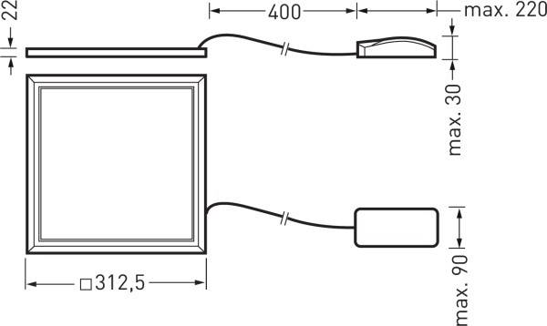 Trilux 7528140 ArimoFitM52PW20840ET LED-Deckenleuchte LED 18 W Weiß