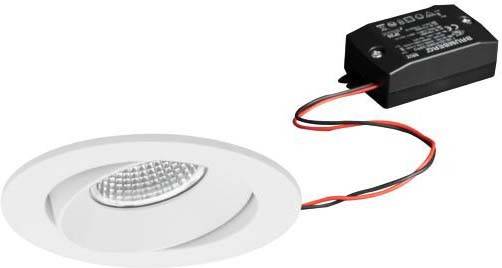 LED Einbauleuchte mit externem Anschlussmodul, geeignete Beleuchtung für Deckenmontage, zeigt Kabelverbindungen