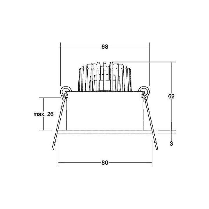 Brumberg 39063253 39063253 LED-Einbauleuchte LED 6W