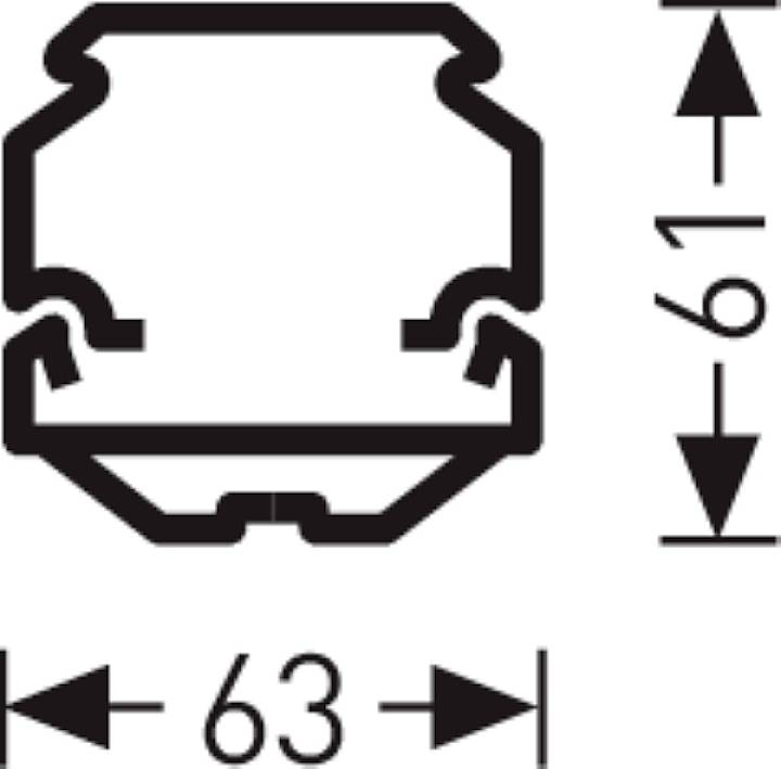 Trilux 7029740 7640B LED #7029740 LED-Lichtträger 56 W LED Silber 1 St.