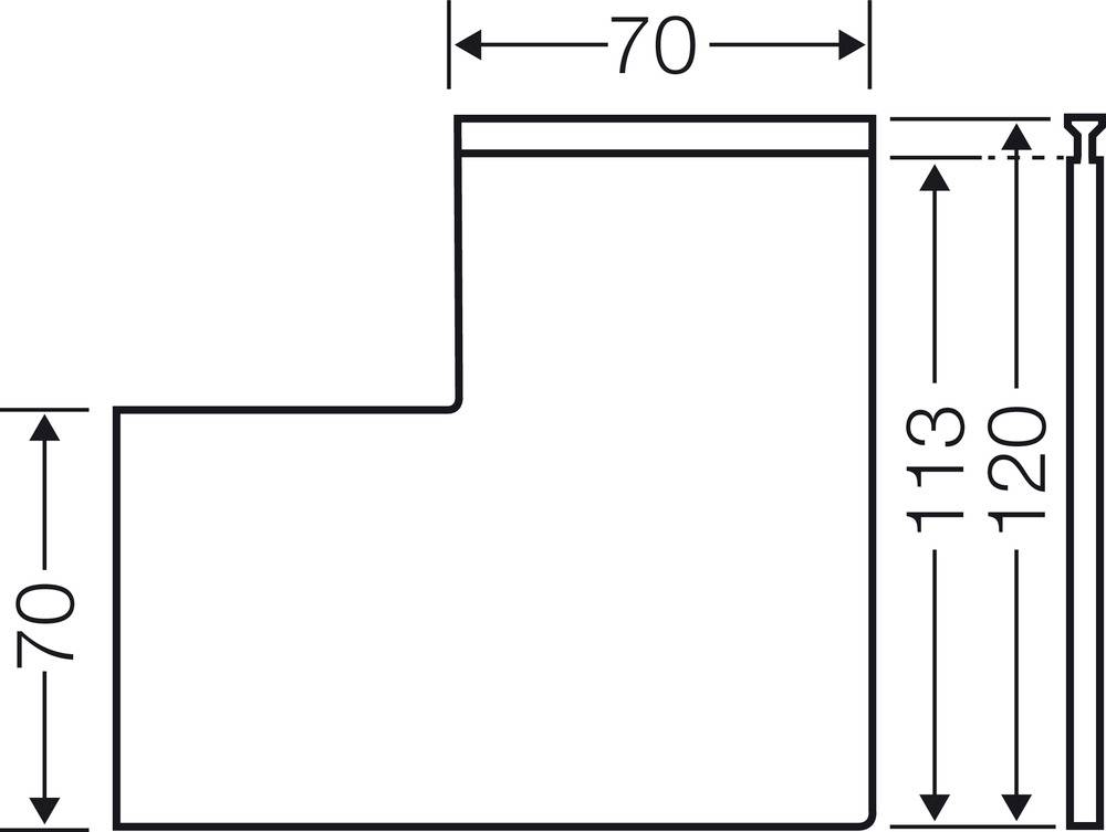 Hensel 20001495 Phasentrennwand Kunststoff 1St.