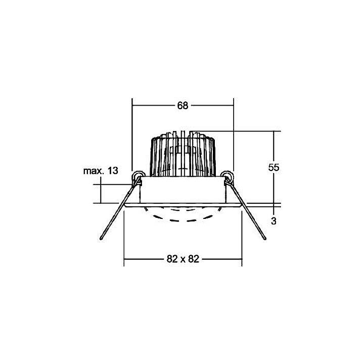 Brumberg 39305153 39305153 LED-Einbauleuchte LED 6W Nickel