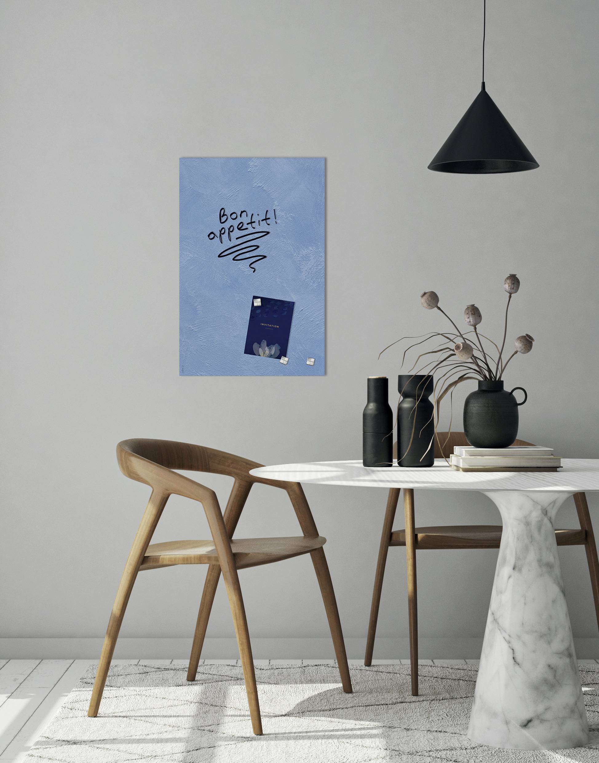 Sigel Glas-Magnetboard Design Blue Structure matt (B x H) 600 mm x 400 mm Hellblau GL394