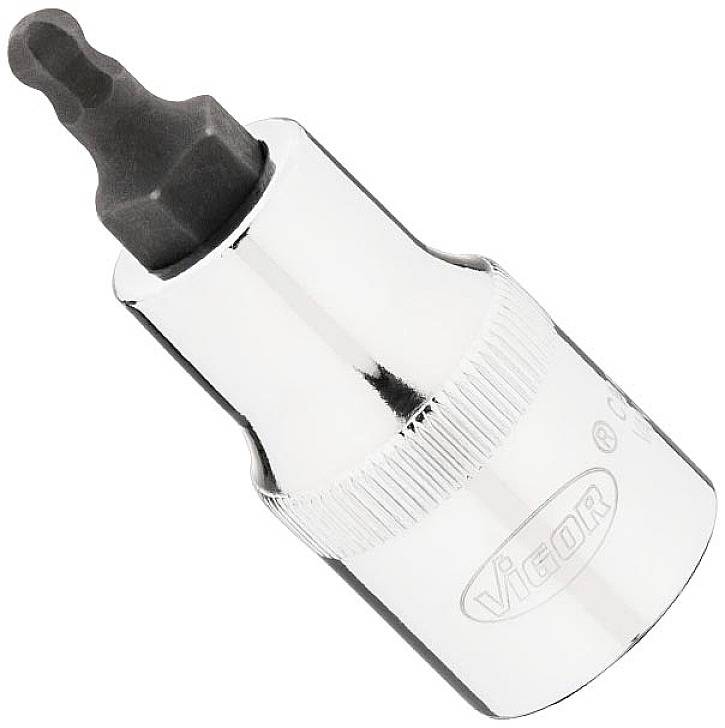 Vigor V7055-H5 Innen-Sechskant Schraubendrehereinsatz 5 mm 1 Stück 1/2" (12.5 mm)