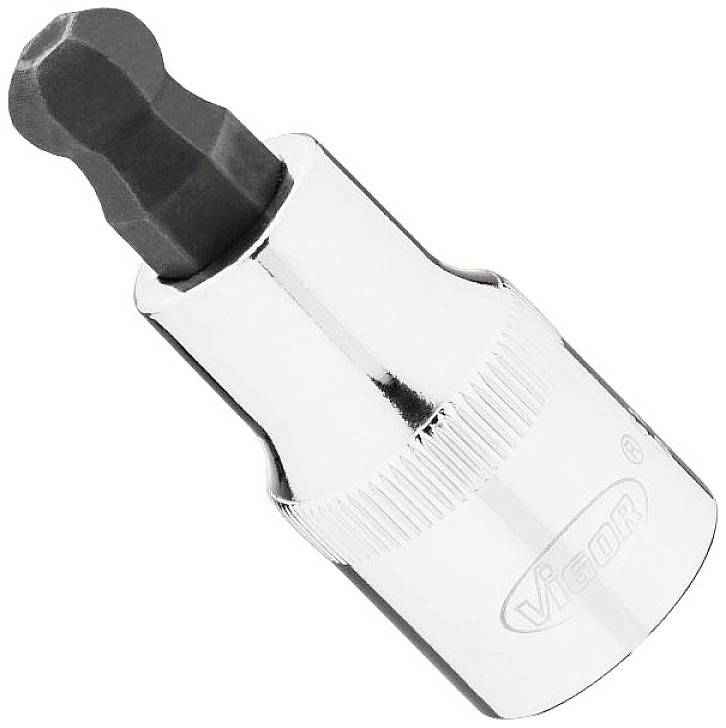 Vigor V7055-H10 Innen-Sechskant Schraubendrehereinsatz 10 mm 1 Stück 1/2" (12.5 mm)