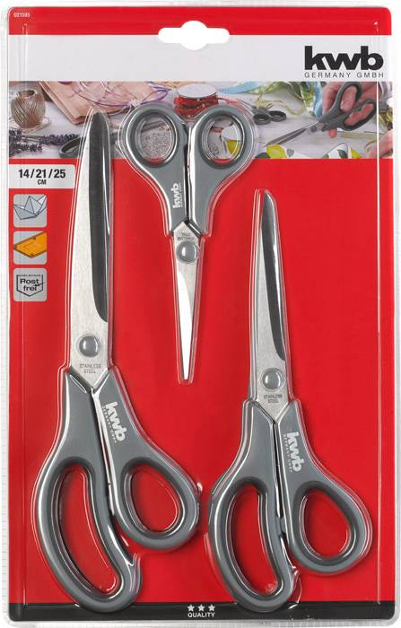 Kwb 21595 Haushaltsschere Linkshänder, Rechtshänder Schwarz