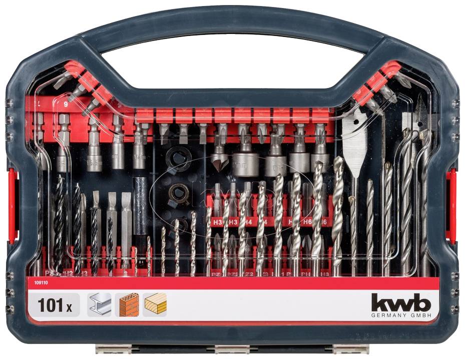 Kwb 109110 10teilig Bohrer- und Bit-Sortiment