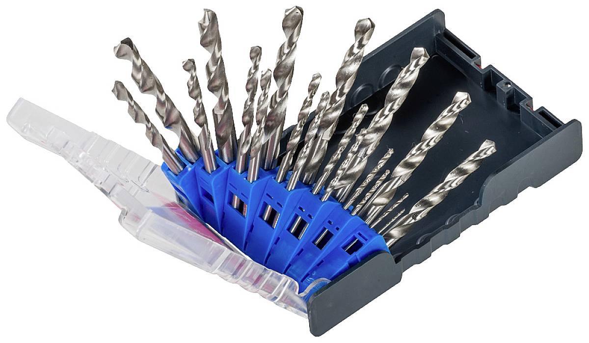 Kwb 109119 HSS Metall-Spiralbohrer-Set 19teilig 1 mm, 1.5 mm, 2 mm, 2.5 mm, 3 mm, 3.5 mm, 4 mm, 4.5